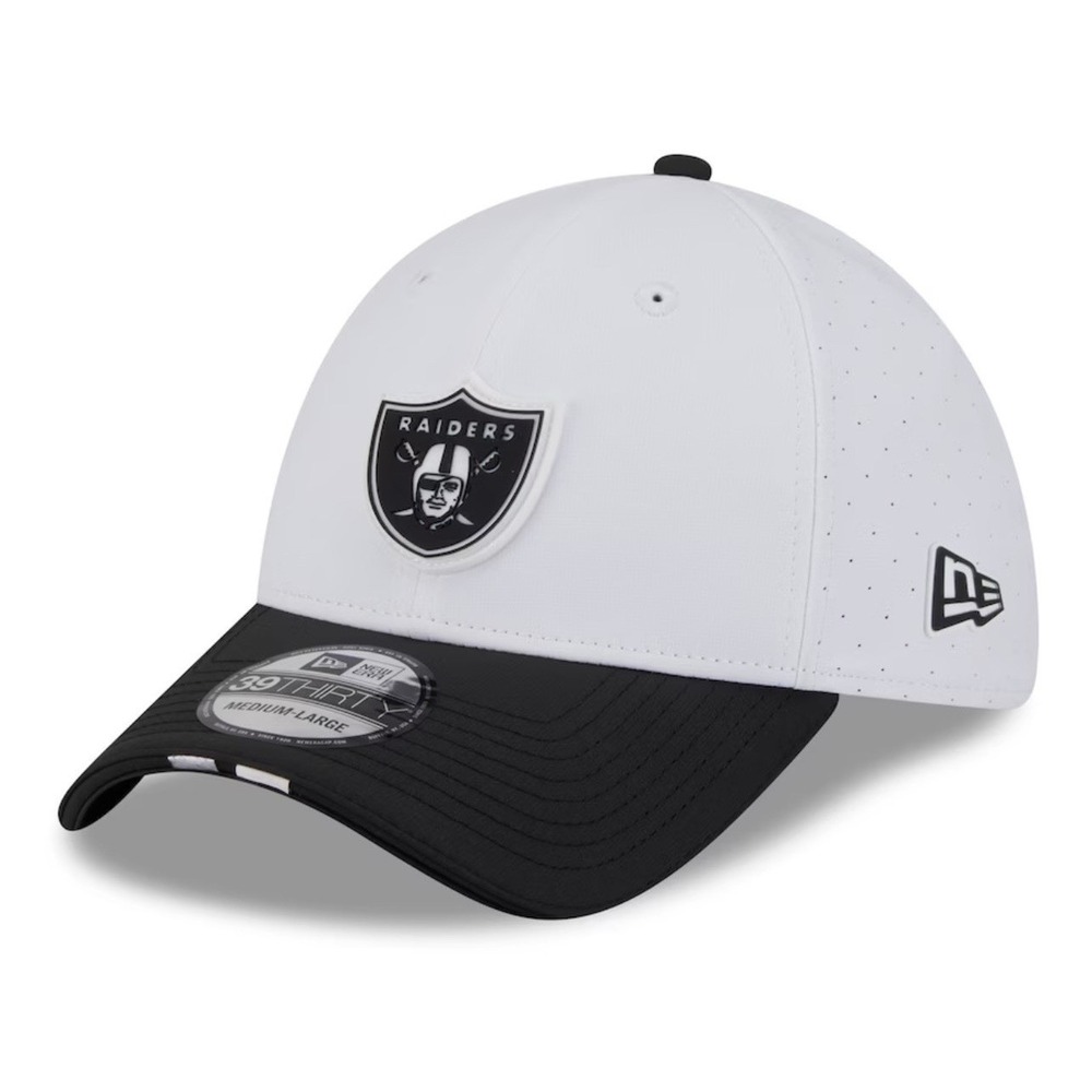 Las‎ Vegas Raiders New Era 2025 NFL Sideline Training Camp 39THIRTY Hat Cap S/M